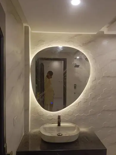 Organic LED mirror hexagon tiles