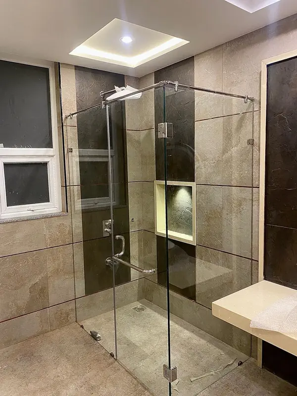 Shower Cabin Chrome - Rehman Glasswork